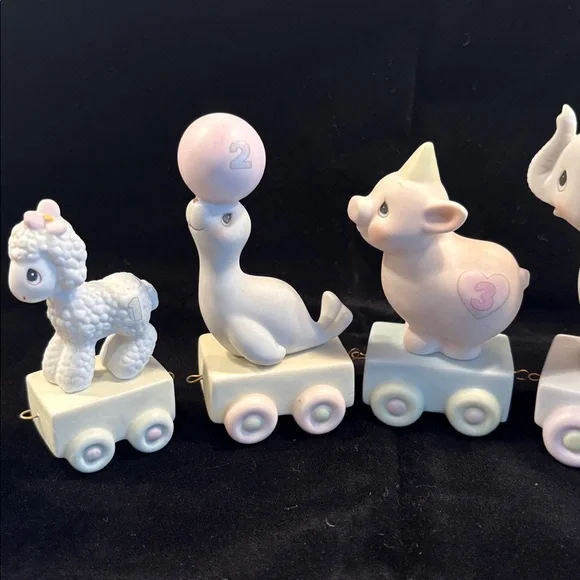Precious moments birthday train circus clown figurine set baby 1 2 3 4 5 6 - Picture 6 of 13